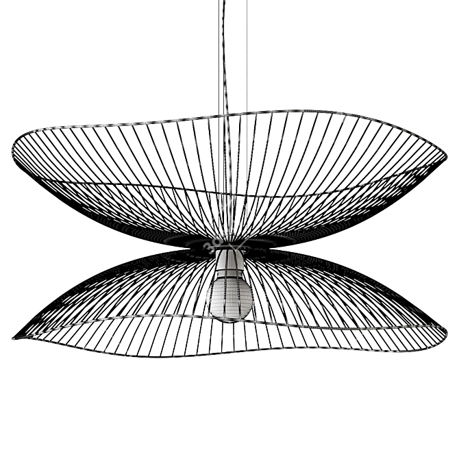 Libellule Black Pendant Lamp 3D model image 4