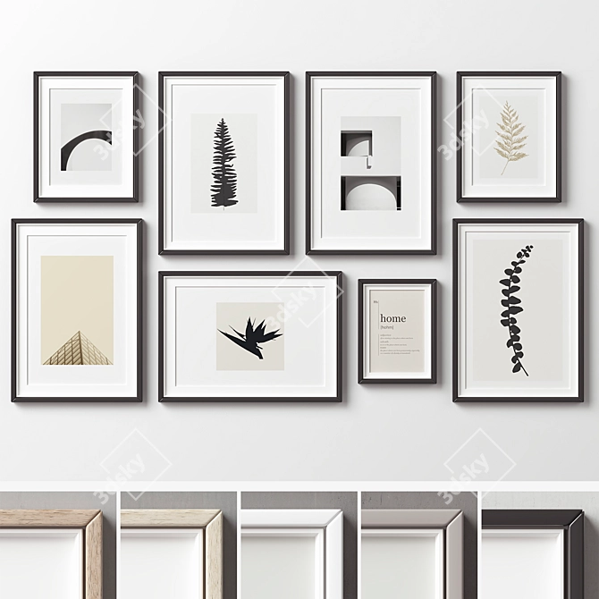 Modern Frame Collection - Set of 8 Styles 3D model image 1