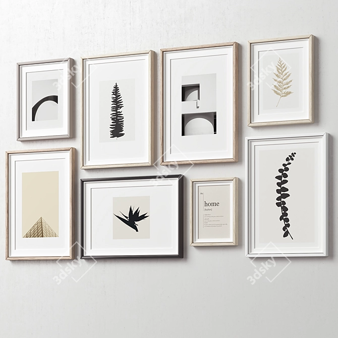 Modern Frame Collection - Set of 8 Styles 3D model image 3