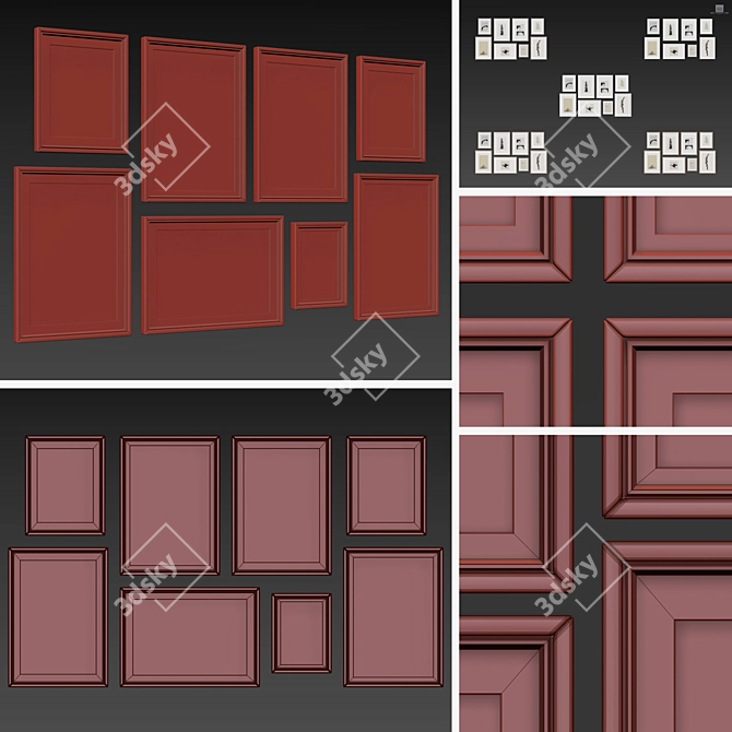 Modern Frame Collection - Set of 8 Styles 3D model image 5