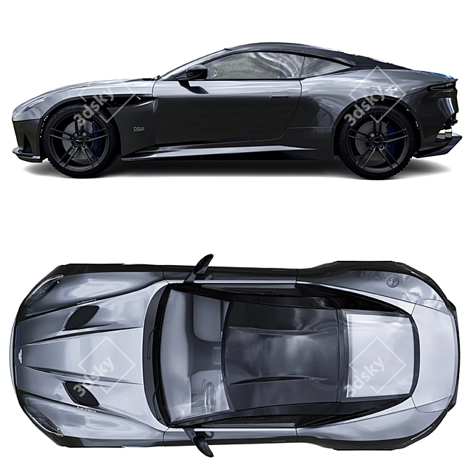 Luxury Aston Martin DBS Superleggera 3D model image 2