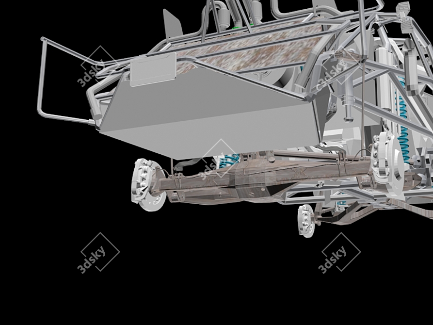 Title: Chevy TrophyTruck: Conquer the Off-Road 3D model image 5