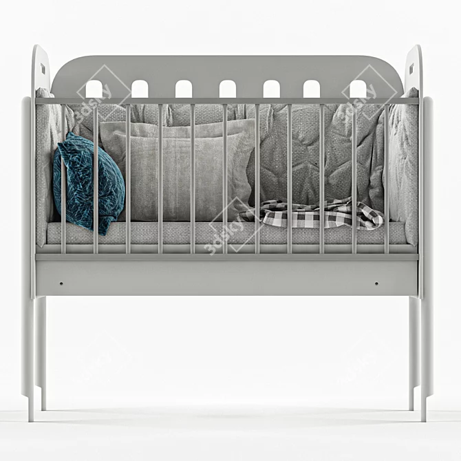 CozyDreams Baby Sleep Bed 3D model image 3