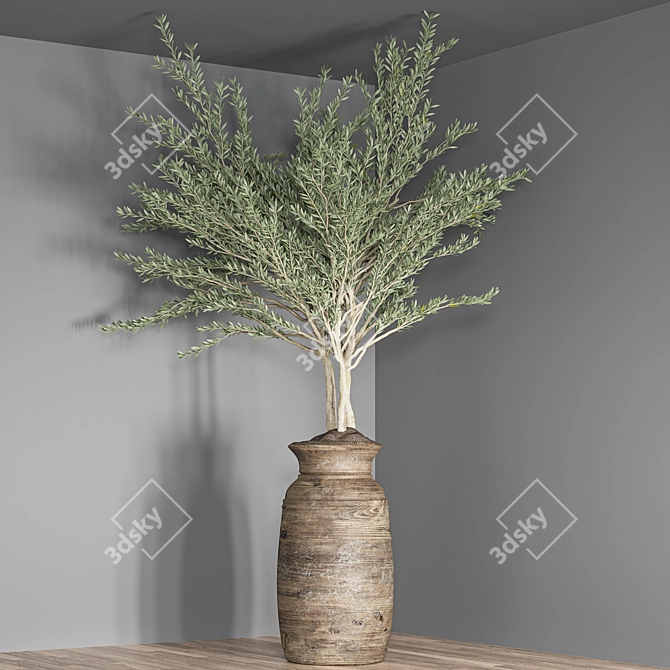 Lush 18-Piece Indoor Plant Set 3D model image 4