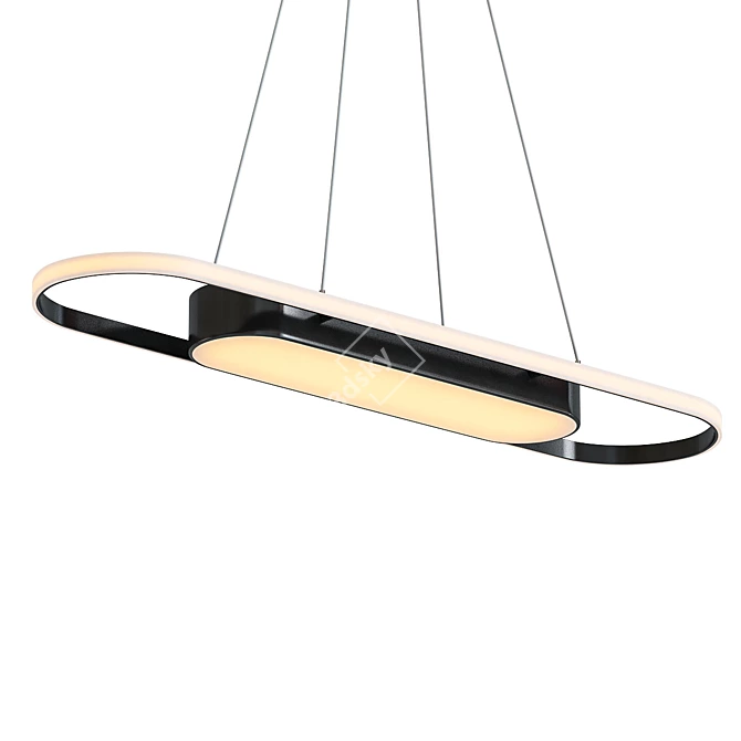 Sleek LED Pendant Light 3D model image 1