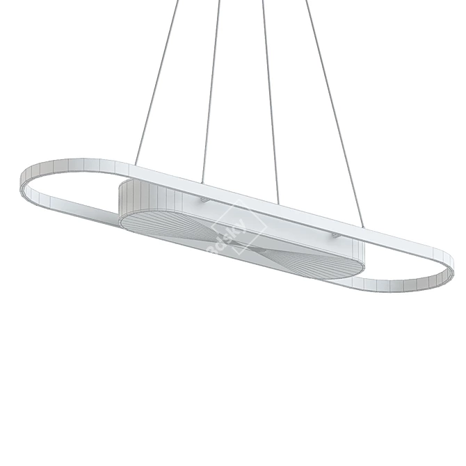 Sleek LED Pendant Light 3D model image 2