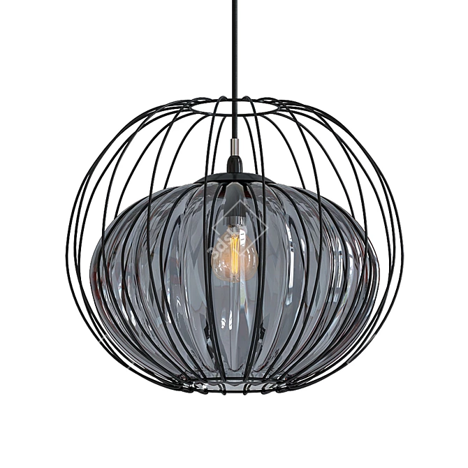 Emilia Cage Pendant Light 3D model image 1