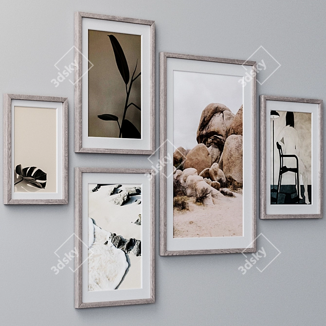 Versatile Set of Wall Paintings 3D model image 3