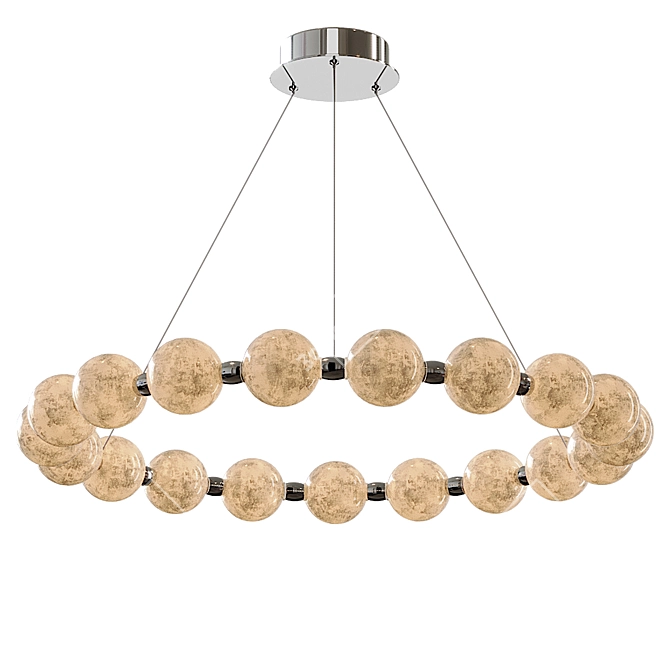 Elegant Whirlwind Chandelier by Lampatron 3D model image 1