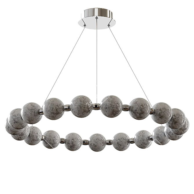 Elegant Whirlwind Chandelier by Lampatron 3D model image 2