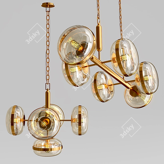 Elegant Nottingham Chandelier Collection 3D model image 3