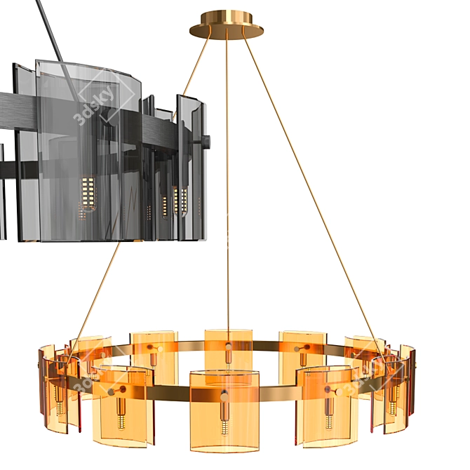 Sleek JANICE Design Lamps 3D model image 1