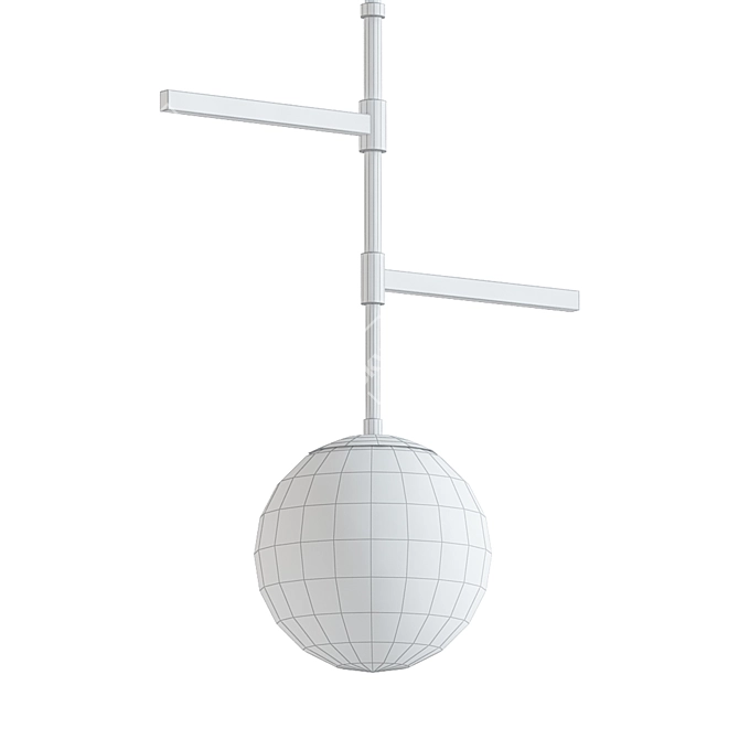 Fusion Intersect 22" LED Pendant 3D model image 2