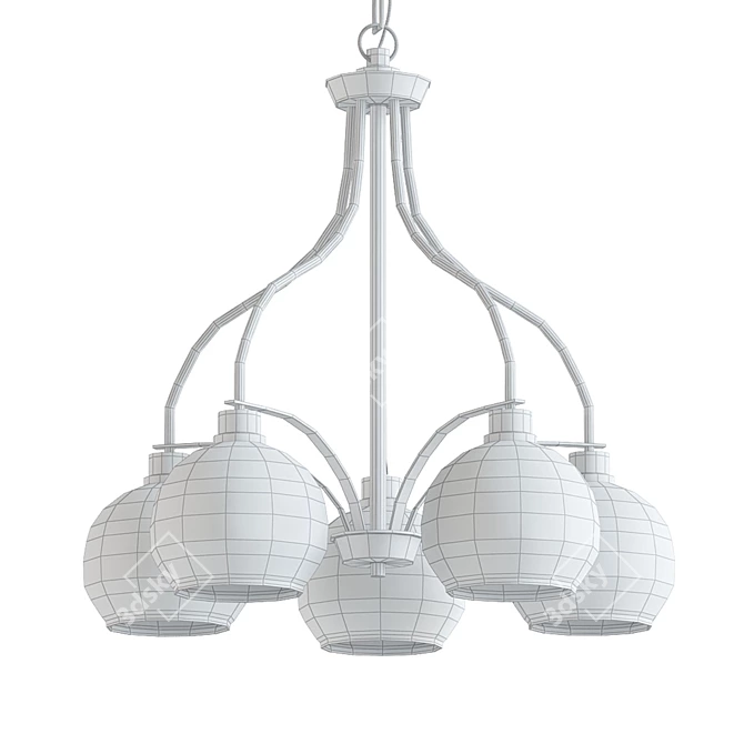 Kichler Harmony 26: Elegant Bronze Chandelier 3D model image 2