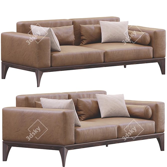 Elegant Porada Sofa: Sofa Fellow 3D model image 1