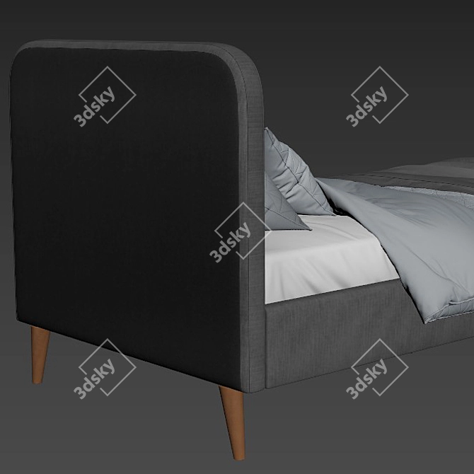 Elevate Your Bedroom with JYSK KONGSBERG Bed 3D model image 6
