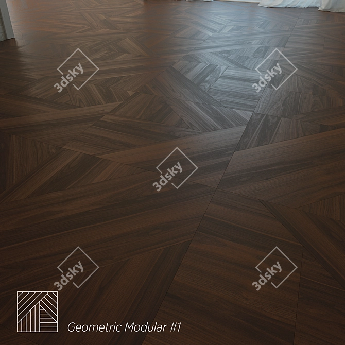 Tribeca Flat Geometric Flooring 3D model image 1