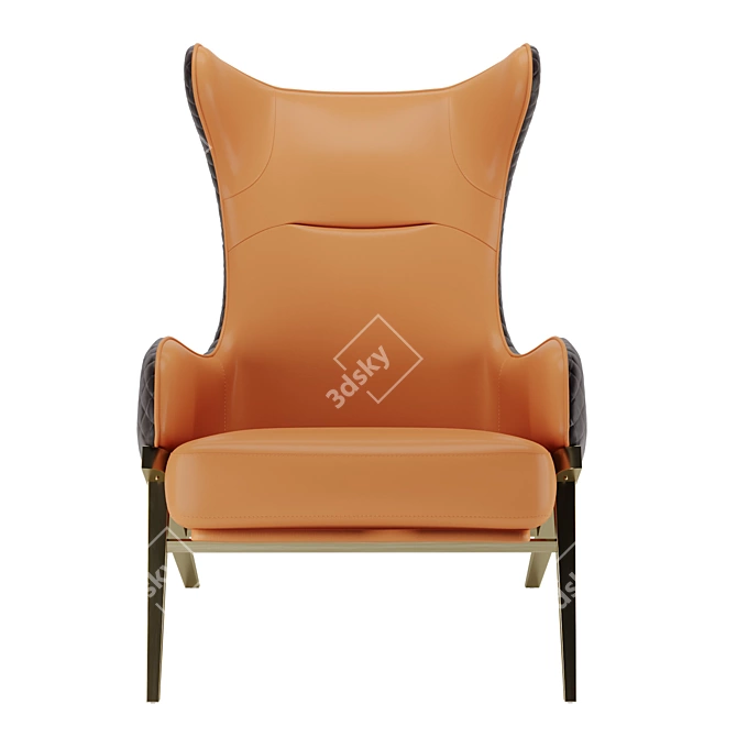 Elegant LaLume Designer Armchair 3D model image 1