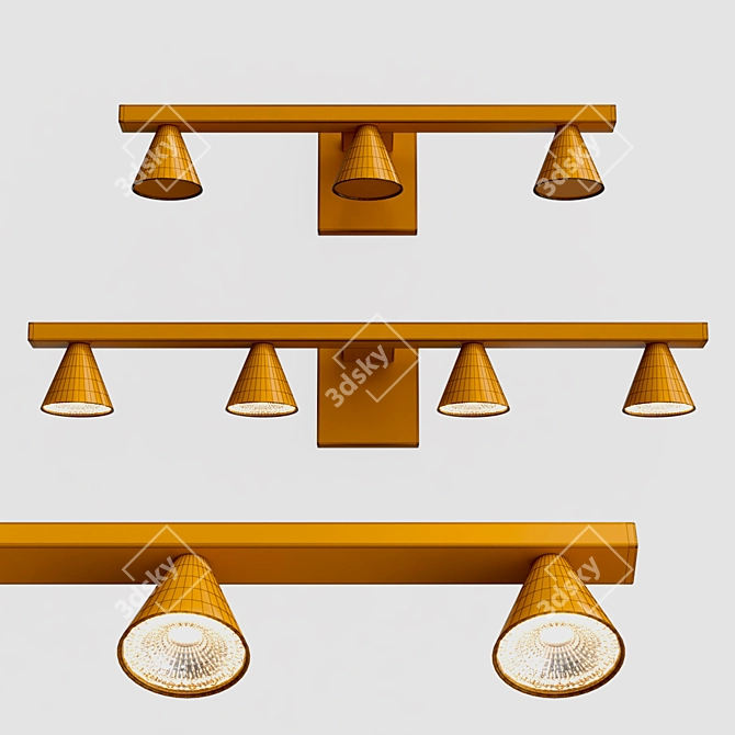 Dune Contemporary Wall Lamp 3D model image 3