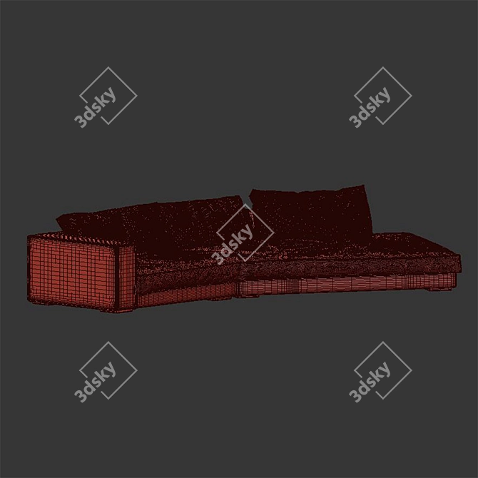 Baxter Budapest Soft Sofa 3D model image 4