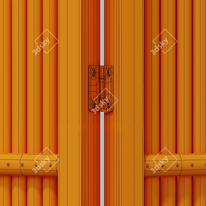 Decorative Straight Branch Screen - No.1 3D model image 7