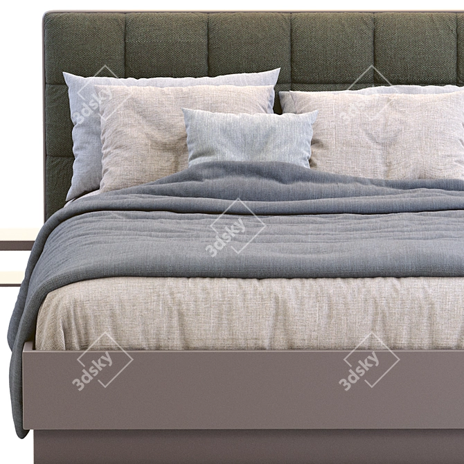 Modern Boconcept Bed - Lugano 3D model image 5