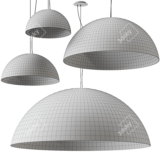 Brera II Pendant Lamp: Elegant Lighting Solution 3D model image 2
