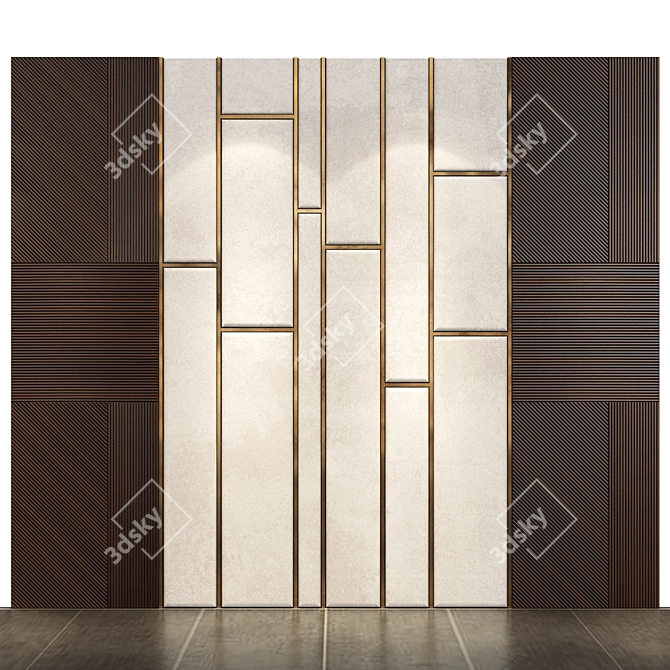 Elegant Wall Panel 76: Stylish and Versatile 3D model image 1