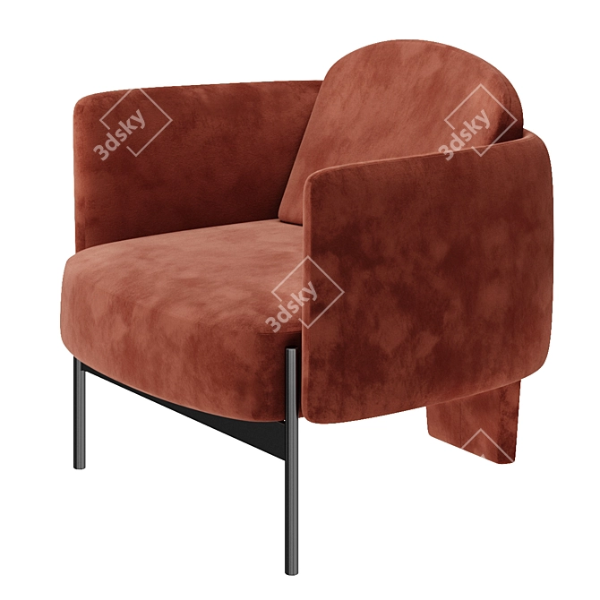 Misura Emme Virgin Italian Armchair 3D model image 1