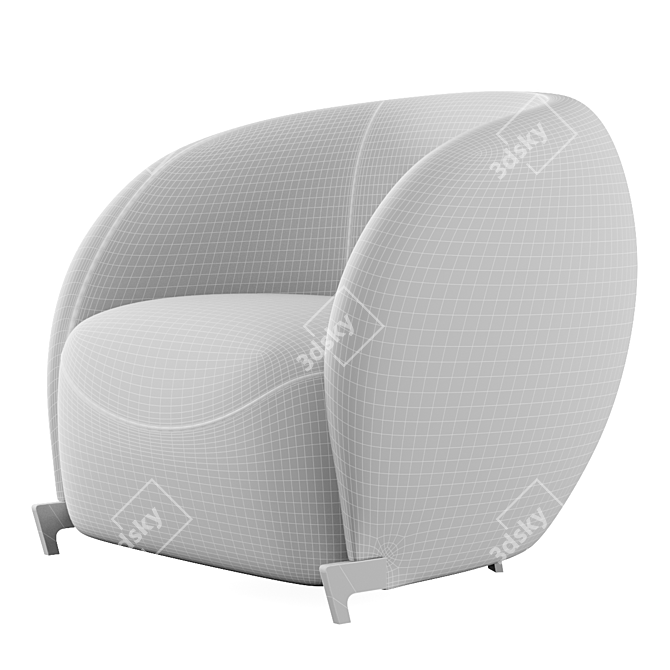 Modern and Stylish Roxi Chair 3D model image 4