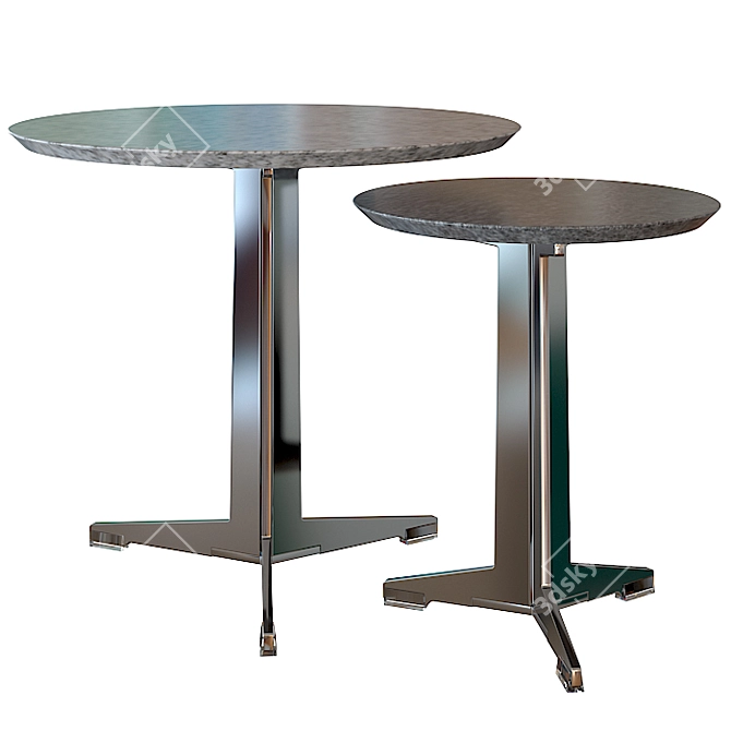 Flexform Fly Outdoor: Stylish and Compact Table 3D model image 2