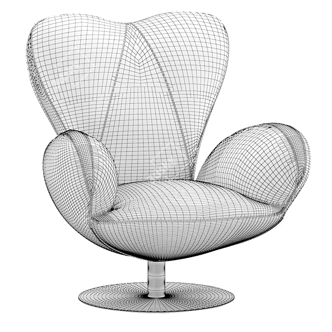 Heartbreaker Armchair: Stylish, Comfortable & Elegant 3D model image 1