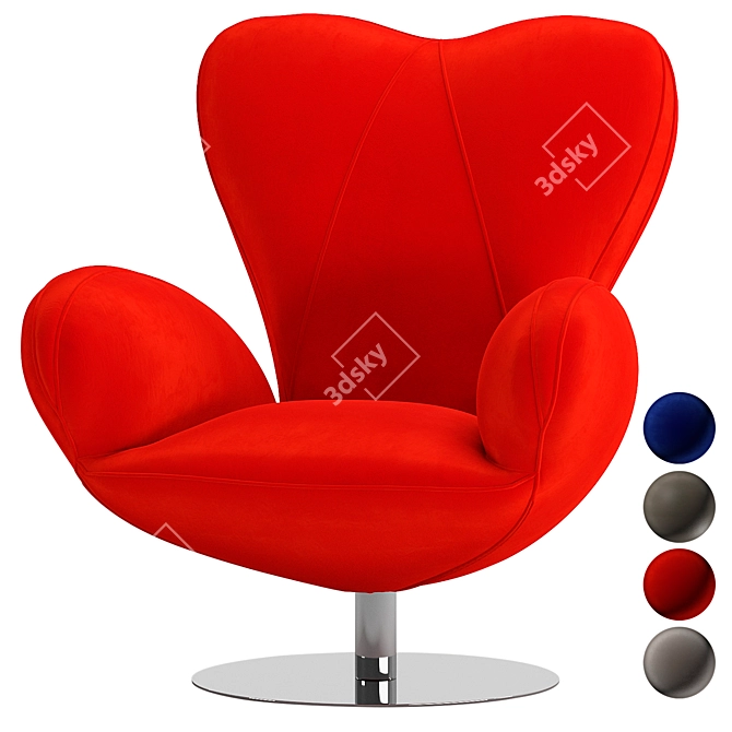 Heartbreaker Armchair: Stylish, Comfortable & Elegant 3D model image 7