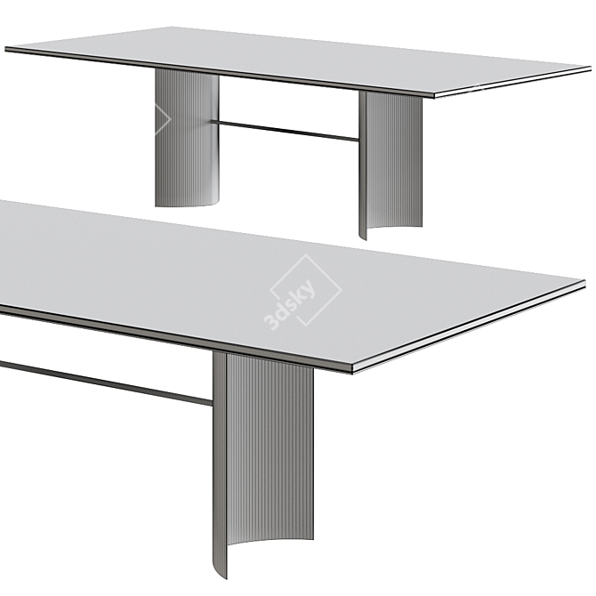 Elegant Tondo Table by Ana Roque 3D model image 2