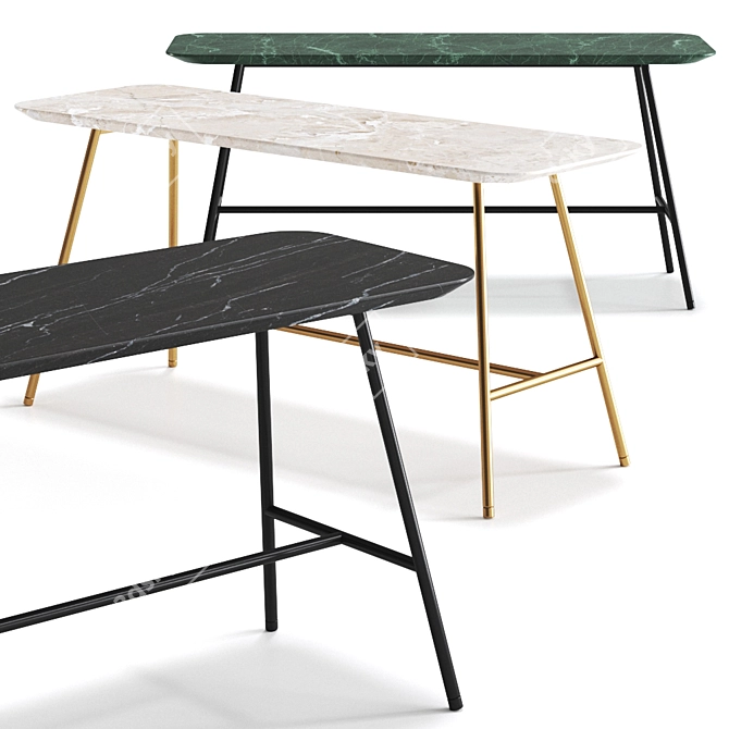 Modern Dutch Design: Holland Console 3D model image 1