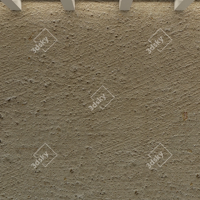 Title: Vintage Concrete Wall Texture 3D model image 2