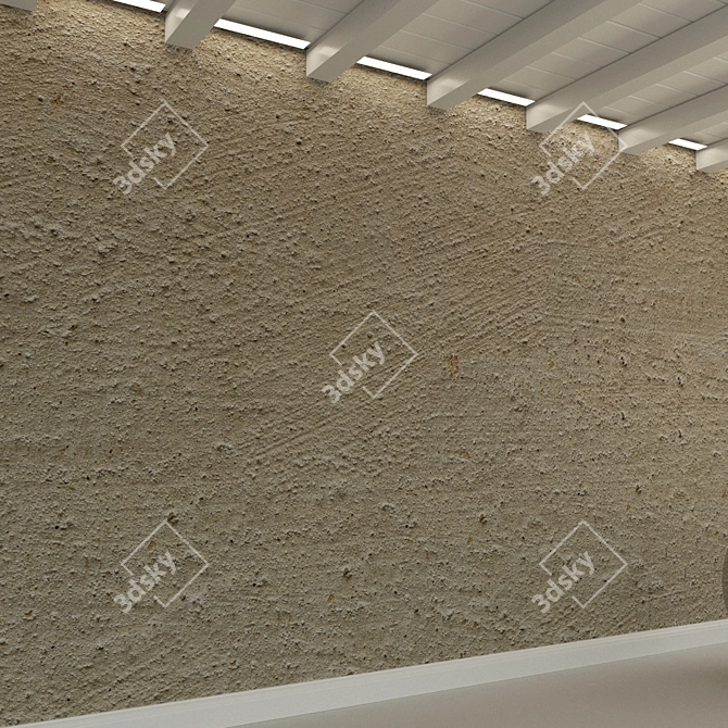 Title: Vintage Concrete Wall Texture 3D model image 3