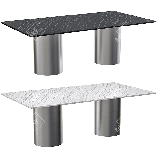 Sleek Beeler's Dining Table - Modern Design 3D model image 1