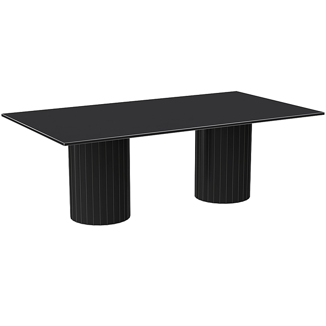 Sleek Beeler's Dining Table - Modern Design 3D model image 2