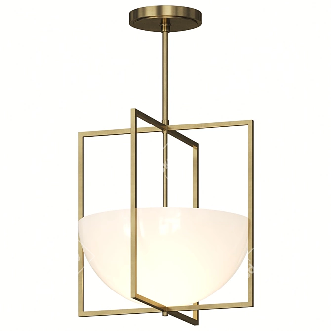 Sleek Royce Pendant Lamp 3D model image 1