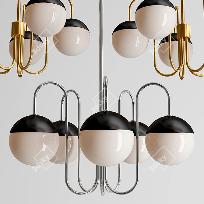 Elegant Renee Chandelier: Timeless Beauty 3D model image 2