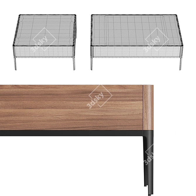 Chiba Coffee Tables - Modern Elegance 3D model image 4