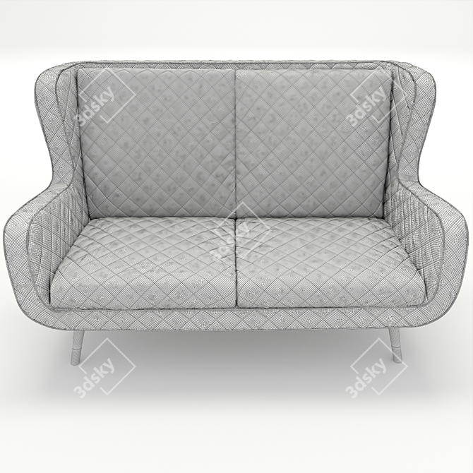 Elegant Baxter Dolly Sofa Set 3D model image 5