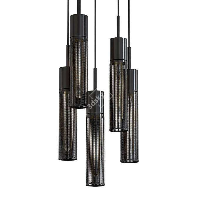 Sonneman Urban Edge Pendant: Modern and Sleek 3D model image 1