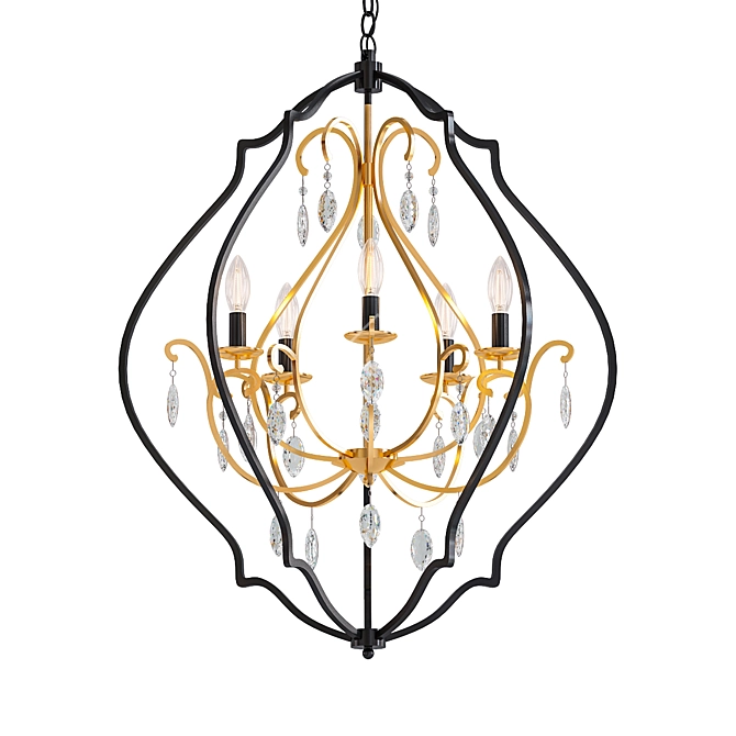 Elegant Clara 26 Chandelier 3D model image 1