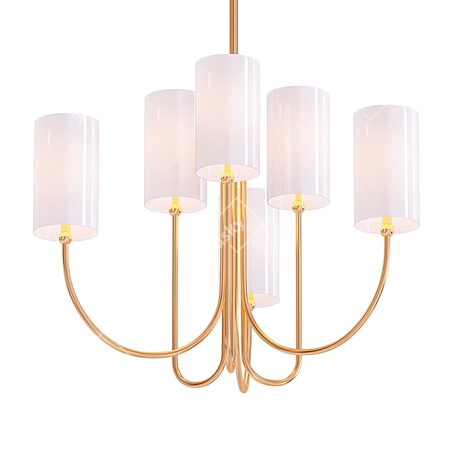 Hudson Valley Harlem Chandelier | Elegant Lighting Fixture 3D model image 1