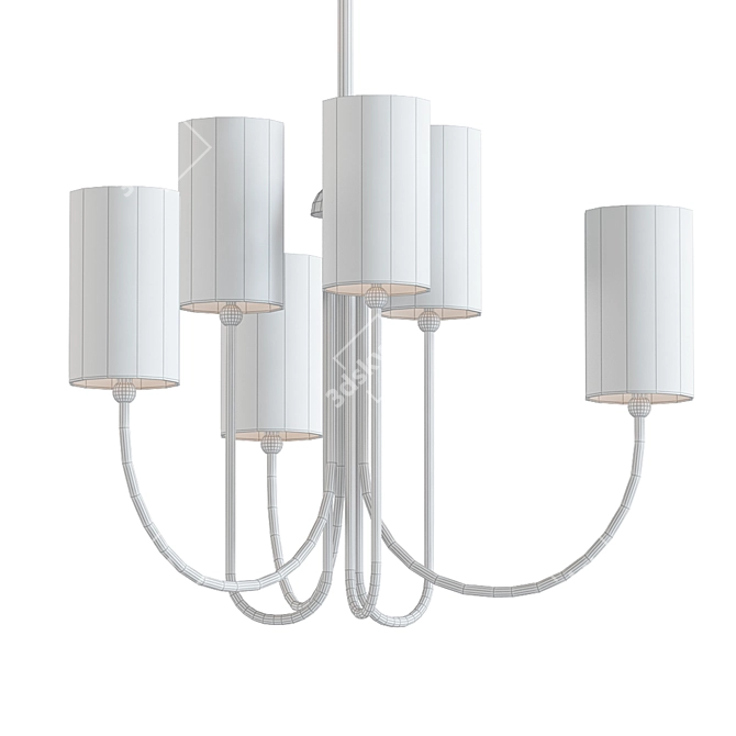 Hudson Valley Harlem Chandelier | Elegant Lighting Fixture 3D model image 2