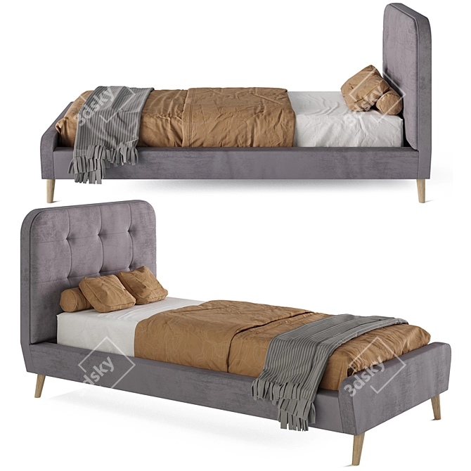 Tiffany 90 Signal Meble Bed - Stylish and Versatile 3D model image 1