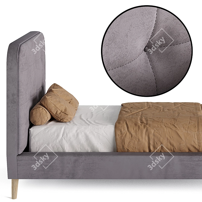 Tiffany 90 Signal Meble Bed - Stylish and Versatile 3D model image 3