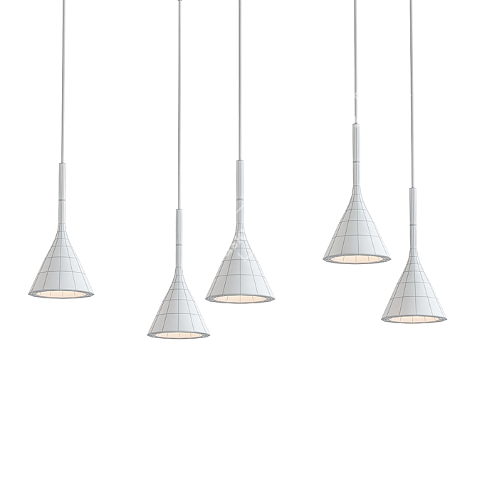 Aplomb Beton Pendant Light: Sleek and Modern Lighting Solution 3D model image 2